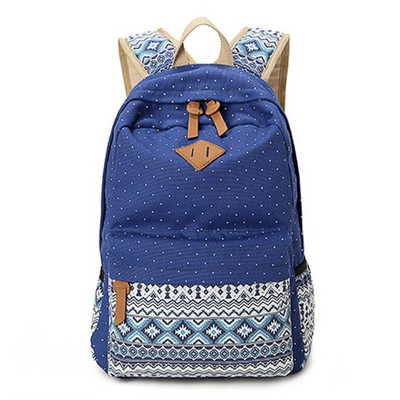 Naiste lõuend seljakotid Naiste seljakott Moe täpiline naiste koolikotid teismelistele tüdrukutele suur reisiseljakott Mochila