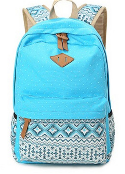 Naiste lõuend seljakotid Naiste seljakott Moe täpiline naiste koolikotid teismelistele tüdrukutele suur reisiseljakott Mochila