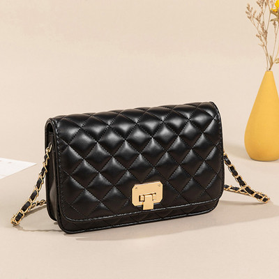 Γυναικεία κομψή τσάντα τσάντα μονόχρωμη καπιτονέ τσάντα σφεντόνα Ευέλικτη καθημερινή τσάντα αγορών Κομψή για ταξιδιωτικές διακοπές