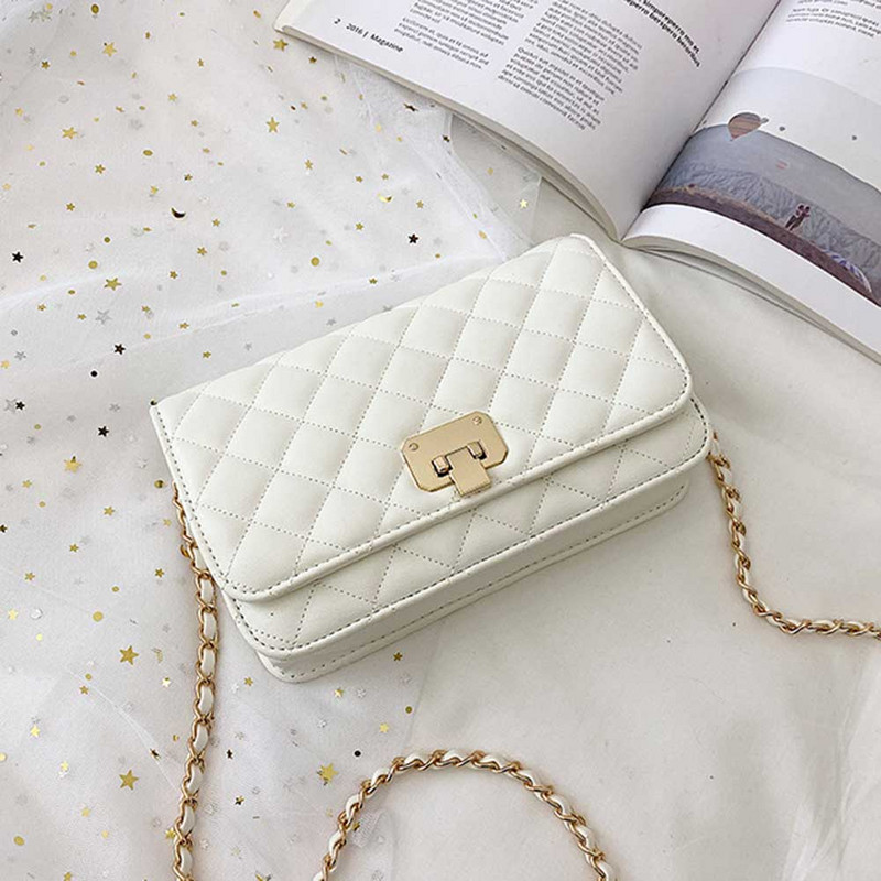 Γυναικεία κομψή τσάντα τσάντα μονόχρωμη καπιτονέ τσάντα σφεντόνα Ευέλικτη καθημερινή τσάντα αγορών Κομψή για ταξιδιωτικές διακοπές