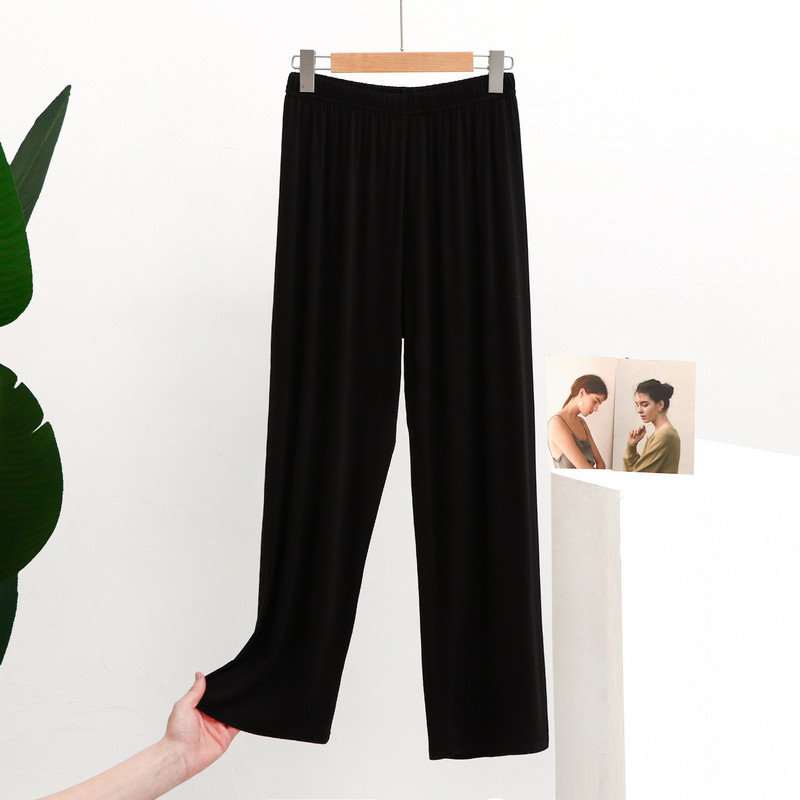 Modaalsed pidžaamapüksid õhukesed koduriided sääsekindlad pikad püksid, pehmed siledad püksid, lõdvestunud vabaaja kodune magamisriided naiste püksid