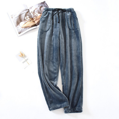 Γυναικείο Φθινόπωρο και Χειμώνας Ζεστό Φαρδύ Παντελόνι Φαρδύ Μεγάλο Μέγεθος Χοντρό Κοραλί Φλις Σπίτι Πυζά Γυναικεία Πυτζάμες Παντελόνια