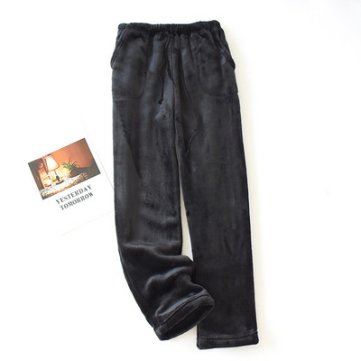 Γυναικείο Φθινόπωρο και Χειμώνας Ζεστό Φαρδύ Παντελόνι Φαρδύ Μεγάλο Μέγεθος Χοντρό Κοραλί Φλις Σπίτι Πυζά Γυναικεία Πυτζάμες Παντελόνια