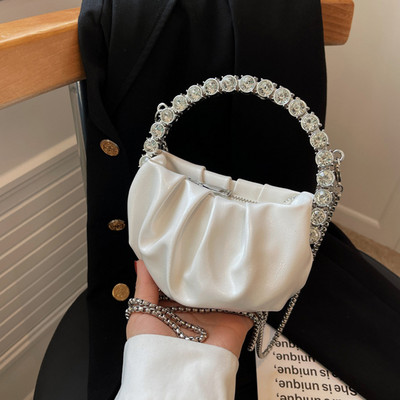 Fashion Pearl Handle Γυναικείες βραδινές τσάντες με πορτοφόλι με συμπλέκτη Πολυτελές σχέδιο Γυναικείες τσάντες ώμου Hobo Γυναικεία τσάντα αγγελιαφόρου