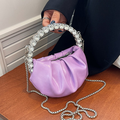 Fashion Pearl Handle Γυναικείες βραδινές τσάντες με πορτοφόλι με συμπλέκτη Πολυτελές σχέδιο Γυναικείες τσάντες ώμου Hobo Γυναικεία τσάντα αγγελιαφόρου