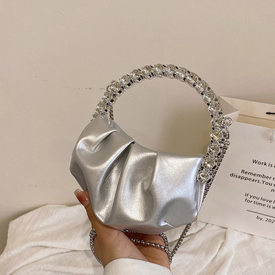 Fashion Pearl Handle Γυναικείες βραδινές τσάντες με πορτοφόλι με συμπλέκτη Πολυτελές σχέδιο Γυναικείες τσάντες ώμου Hobo Γυναικεία τσάντα αγγελιαφόρου