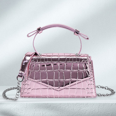 Naiste mitmekülgne kandekott Šikk sädelev kandekott Sädelev metallist tropikott Kivist tekstuuriga naiste reisikott