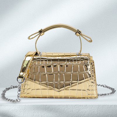 Naiste mitmekülgne kandekott Šikk sädelev kandekott Sädelev metallist tropikott Kivist tekstuuriga naiste reisikott