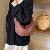 Γυναικεία τσάντα ώμου Dumpling Fashion Τσάντες χιαστί Κοτλέ Lazy Wind Student School Leisure Winter Handbag Simple Clutch