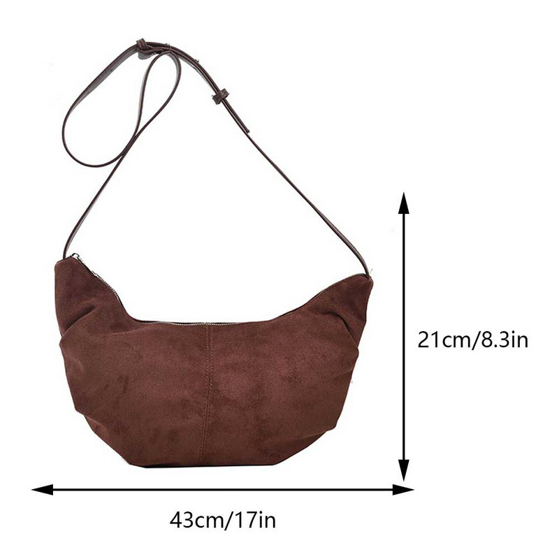 Γυναικεία τσάντα ώμου Dumpling Fashion Τσάντες χιαστί Κοτλέ Lazy Wind Student School Leisure Winter Handbag Simple Clutch