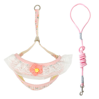 1/ Σετ λουριών λουριών χαριτωμένου σκύλου με νάιλον λουρί για κουτάβι για σκύλο, ρυθμιζόμενο λουρί στήθους για μικρούς μεσαίους σκύλους