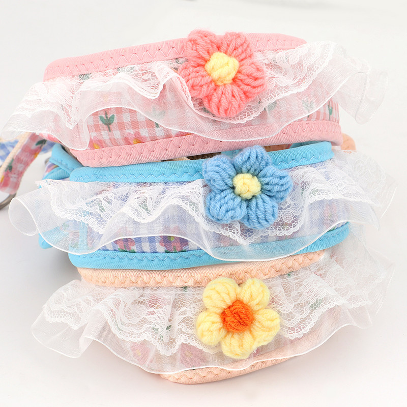 1/ Σετ λουριών λουριών χαριτωμένου σκύλου με νάιλον λουρί για κουτάβι για σκύλο, ρυθμιζόμενο λουρί στήθους για μικρούς μεσαίους σκύλους