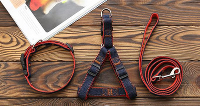 Σχοινί διπλού σκέλους μήκους 1,2M Μεγάλα λουριά σκύλου Cowboy Sewn Σχοινί έλξης Ιμάντες στήθους Σετ λουριά για μεγάλους σκύλους