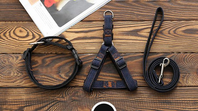 Σχοινί διπλού σκέλους μήκους 1,2M Μεγάλα λουριά σκύλου Cowboy Sewn Σχοινί έλξης Ιμάντες στήθους Σετ λουριά για μεγάλους σκύλους