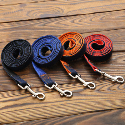 Σχοινί διπλού σκέλους μήκους 1,2M Μεγάλα λουριά σκύλου Cowboy Sewn Σχοινί έλξης Ιμάντες στήθους Σετ λουριά για μεγάλους σκύλους