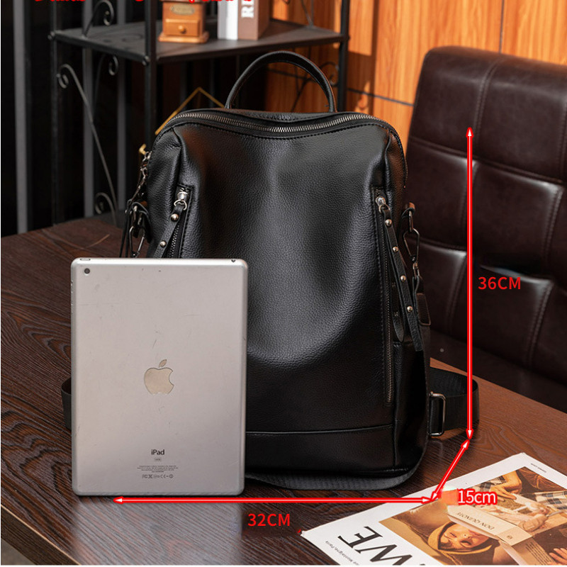 TRAVEASY Μαύρη Vintage Μεγάλης χωρητικότητας Γυναικεία Μίνι Σακίδιο πλάτης Μικρά PU σακίδια πεζοπορίας Αδιάβροχες μόδας μπλε γυναικείες τσάντες κομψότητας