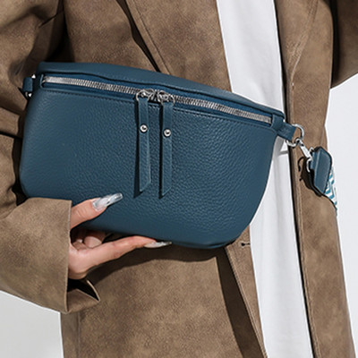 Pachete de piept pentru femei, geantă casual versatilă, cu bretele duble, geantă de umăr la modă, geantă elegantă pentru fete