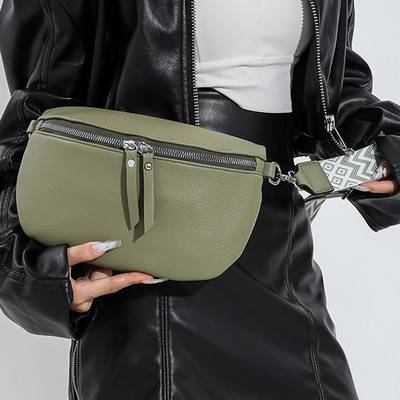 Pachete de piept pentru femei, geantă casual versatilă, cu bretele duble, geantă de umăr la modă, geantă elegantă pentru fete