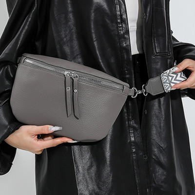 Pachete de piept pentru femei, geantă casual versatilă, cu bretele duble, geantă de umăr la modă, geantă elegantă pentru fete