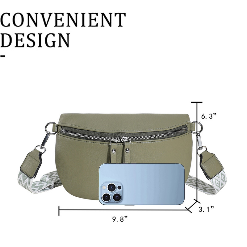 Pachete de piept pentru femei, geantă casual versatilă, cu bretele duble, geantă de umăr la modă, geantă elegantă pentru fete