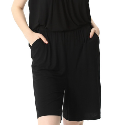 Γυναικείο Amoi απορροφητικό ιδρώτα plus size casual φαρδύ ελαστικό βαμβακερό σορτς σπίτι παντελόνι σπίτι πιτζάμα παντελόνι γυναικών 7XL 6XL