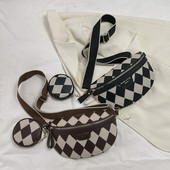 Γυναικεία χιαστί τσάντα στήθους Διαμαντένια δικτυωτή τσάντα στήθος για ζώνη στήθους Τσάντα χιαστί Μικρή τσάντα χιαστί για διακοπές το Σαββατοκύριακο