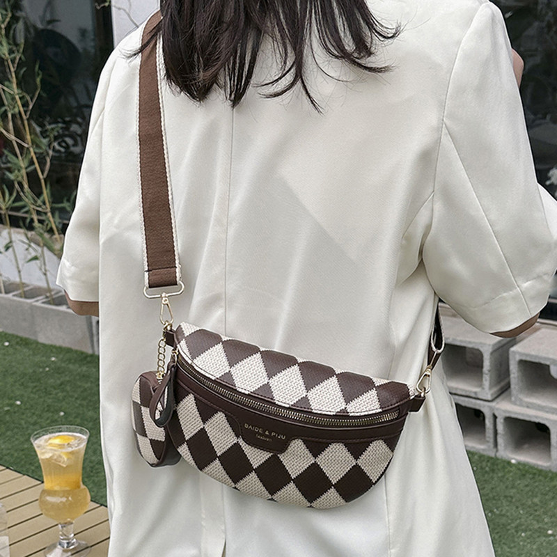 Γυναικεία χιαστί τσάντα στήθους Διαμαντένια δικτυωτή τσάντα στήθος για ζώνη στήθους Τσάντα χιαστί Μικρή τσάντα χιαστί για διακοπές το Σαββατοκύριακο