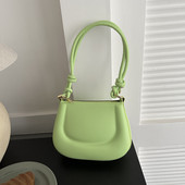 Modne ručne torbice Jednobojna mala velika torba PU kožna ženska torba s gornjom ručkom Ljeto Jednostavna ležerna slatka Y2K Cool torba Ručne torbe