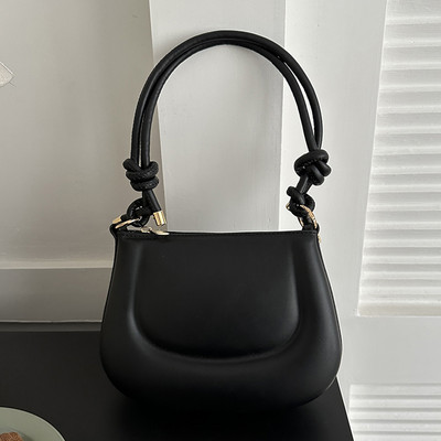 Modne ručne torbice Jednobojna mala velika torba PU kožna ženska torba s gornjom ručkom Ljeto Jednostavna ležerna slatka Y2K Cool torba Ručne torbe