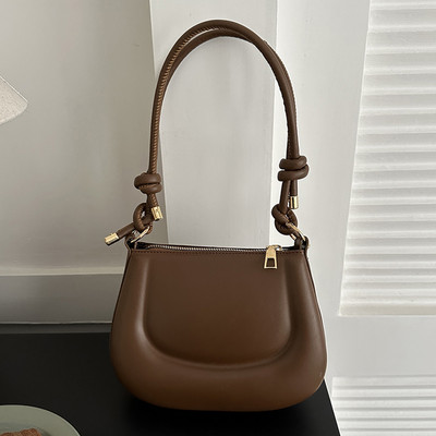 Modne ručne torbice Jednobojna mala velika torba PU kožna ženska torba s gornjom ručkom Ljeto Jednostavna ležerna slatka Y2K Cool torba Ručne torbe