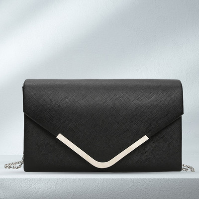 Naiste ümbrissidur ketirihmaga PU nahast ristkorpuse kott Elegantne šikk stiilne pidulik riietatud rahakott