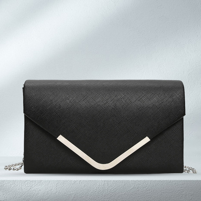 Naiste ümbrissidur ketirihmaga PU nahast ristkorpuse kott Elegantne šikk stiilne pidulik riietatud rahakott