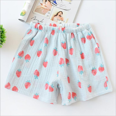 Καλοκαιρινό νέο λεοπάρ στάμπα ζευγάρι σορτς βαμβακερό κρεπ γυναικείο λεπτό μαλακό και μεγάλο ανδρικό παντελόνι σπίτι χαριτωμένο σορτς παντελόνι πιτζάμα