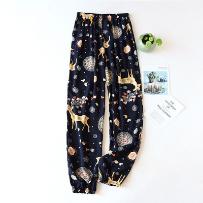 Καλοκαιρινό βαμβακερό σατέν Λεπτό δροσερό και απαλό γυναικείο φαρδύ παντελόνι κουνουπιών Γυναικείο φαρδύ πλαϊνό παντελόνι για το σπίτι Comfort casual ντύσιμο παντελόνι