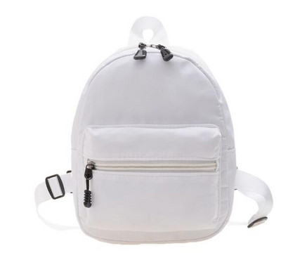 Μίνι γυναικεία σακίδια πλάτης 2023 Trend Nylon γυναικεία τσάντα Μικρές σχολικές τσάντες Λευκό σακίδιο πλάτης για έφηβα κορίτσια Μόδα Casual σακίδιο