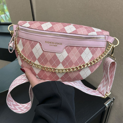 Commuter Fanny Pack Leisure Δερμάτινες τσάντες μέσης για γυναικείες φοιτητικές τσάντες στήθους χιαστί ώμου Τσάντες πουγκί για γυναίκες