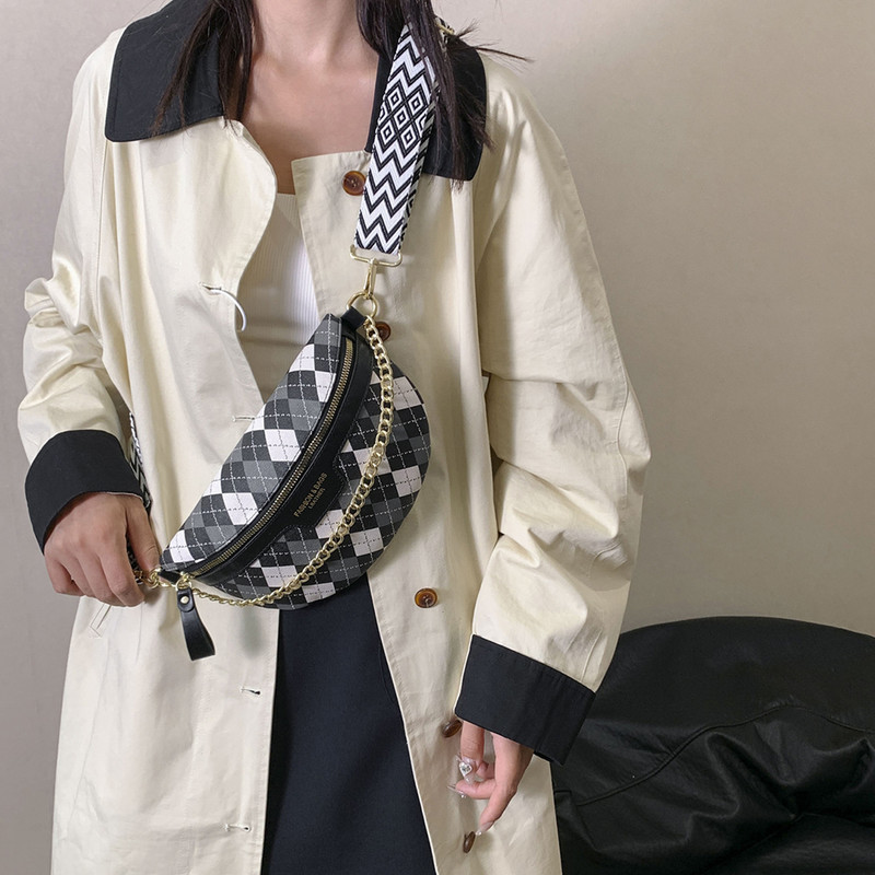 Commuter Fanny Pack Leisure Δερμάτινες τσάντες μέσης για γυναικείες φοιτητικές τσάντες στήθους χιαστί ώμου Τσάντες πουγκί για γυναίκες