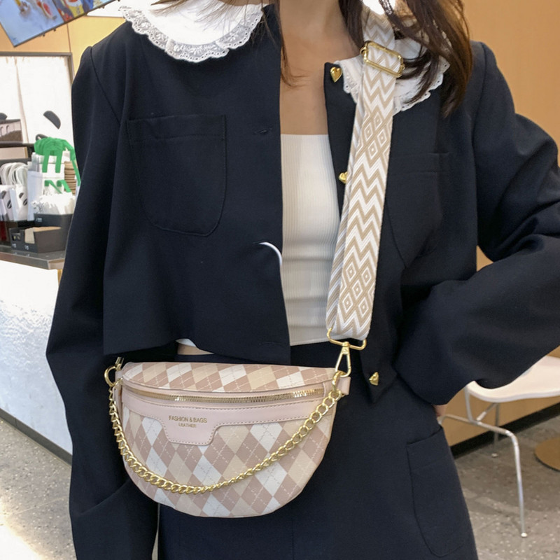 Commuter Fanny Pack Leisure Δερμάτινες τσάντες μέσης για γυναικείες φοιτητικές τσάντες στήθους χιαστί ώμου Τσάντες πουγκί για γυναίκες