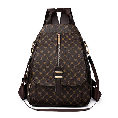 Kvaliteetsed pritsmevastased PVC-seljakotid 2023 moeka trükiga naiste disainiga seljakott, tüdrukute reisikoolikott