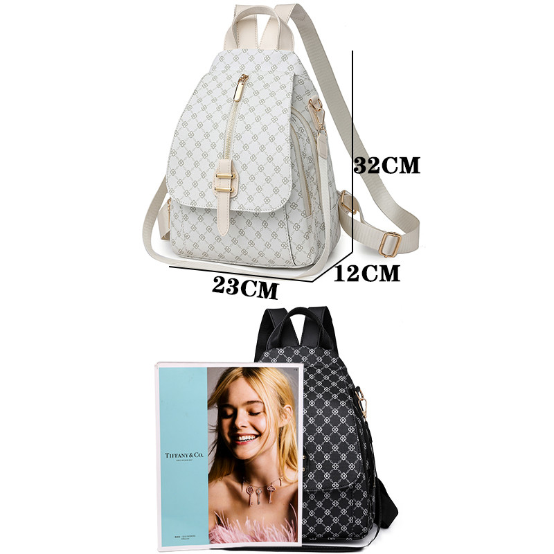 Kvaliteetsed pritsmevastased PVC-seljakotid 2023 moeka trükiga naiste disainiga seljakott, tüdrukute reisikoolikott