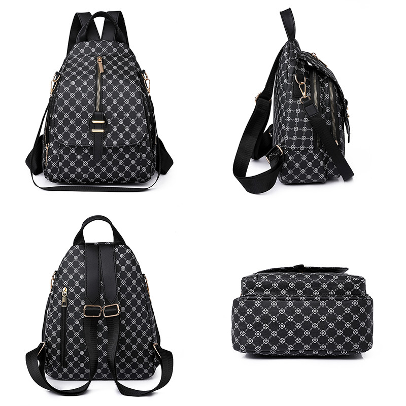 Kvaliteetsed pritsmevastased PVC-seljakotid 2023 moeka trükiga naiste disainiga seljakott, tüdrukute reisikoolikott