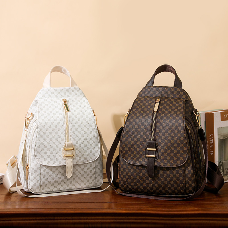 Kvaliteetsed pritsmevastased PVC-seljakotid 2023 moeka trükiga naiste disainiga seljakott, tüdrukute reisikoolikott