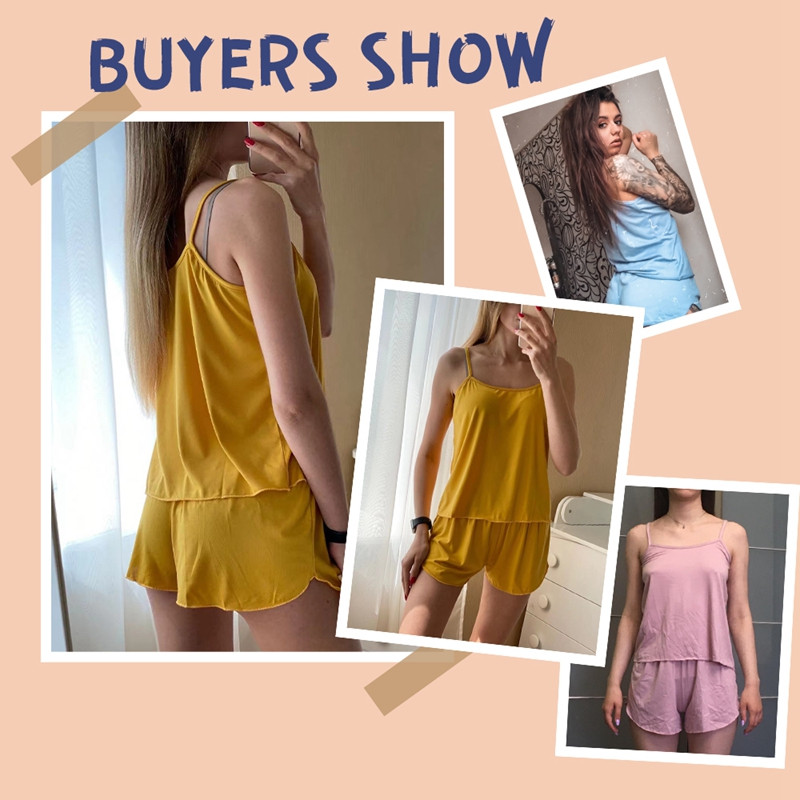 Suvised pidžaamad, naiste magamisriided, lühike komplekt, pidžaama, pidžaamakomplekt, ööriided, mugavad lühikeste varrukatega T-särgid ja lühikesed püksid koduriided