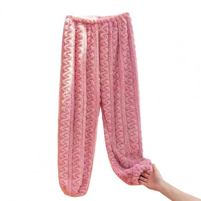 Talvised püksid paaridele Soojad paksud korallifliisist magamispüksid, pehmed pidžaamad naistele pluss sametpüksid пижама летняя