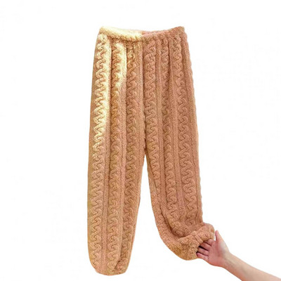 Talvised püksid paaridele Soojad paksud korallifliisist magamispüksid, pehmed pidžaamad naistele pluss sametpüksid пижама летняя