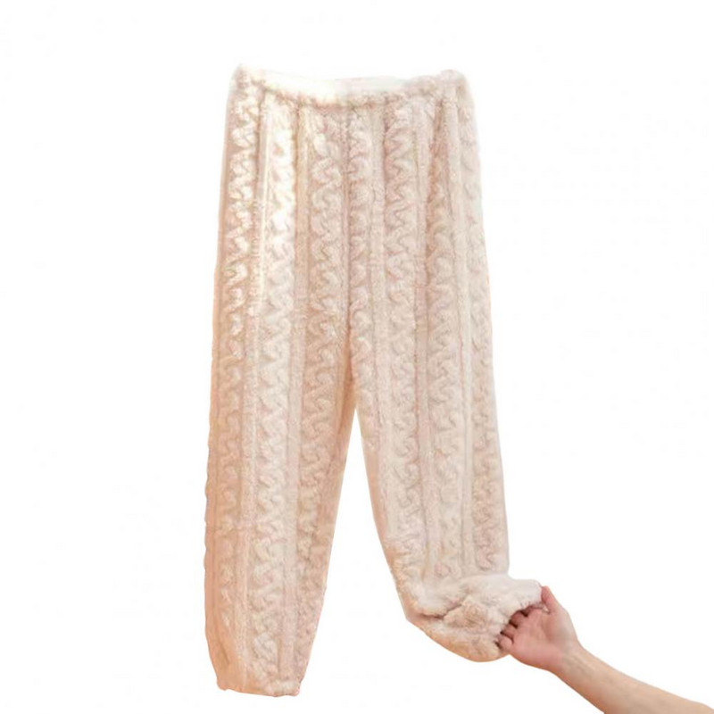 Talvised püksid paaridele Soojad paksud korallifliisist magamispüksid, pehmed pidžaamad naistele pluss sametpüksid пижама летняя