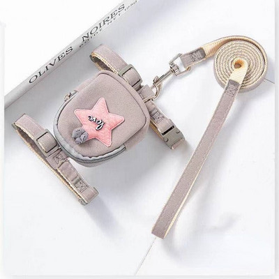 Λουρί σκύλου, λουρί σκύλου, σακίδιο πλάτης σε σχήμα Ι, λουράκι στήθους σκύλου μικρού και μεσαίου μεγέθους, τσάντα σνακ γάτας, σχοινί για γάτα που περπατάει, αλυσίδα γάτας