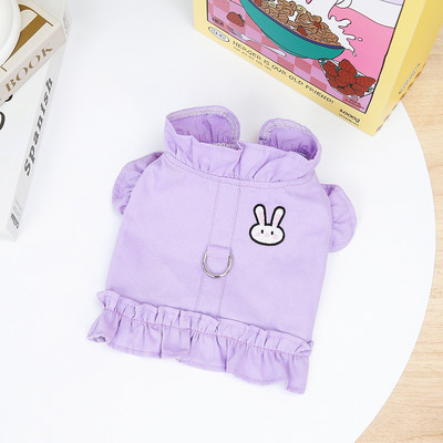 Ρούχα για σκύλους Ρούχα για κατοικίδια Γιλέκο τζιν λουρί χωρίς λουρί Μαλακά καλοκαιρινά ρούχα για κουτάβια για μικρά σκυλιά Γάτες Yorkies