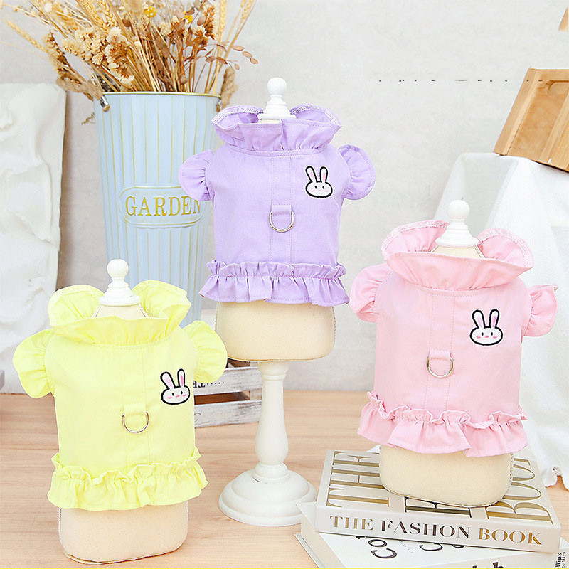 Ρούχα για σκύλους Ρούχα για κατοικίδια Γιλέκο τζιν λουρί χωρίς λουρί Μαλακά καλοκαιρινά ρούχα για κουτάβια για μικρά σκυλιά Γάτες Yorkies