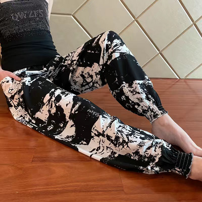 Γυναικεία Casual Print Παντελόνια Palazzo Summer Loose Sleep Πιτζάμα Παντελόνι Φαρδύ πόδι Casual Outdoor Παντελόνι Λεπτό σορτς Cropped Παντελόνι ouc1143